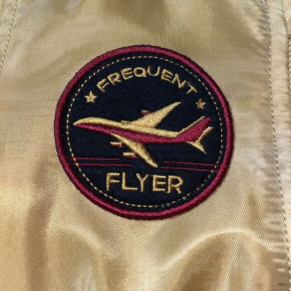 dip Yellow‎ Infant Bomber Pilot Jacket (Size 6-12M) Frequent Flyer USA Wind &Sky - Picture 6 of 11